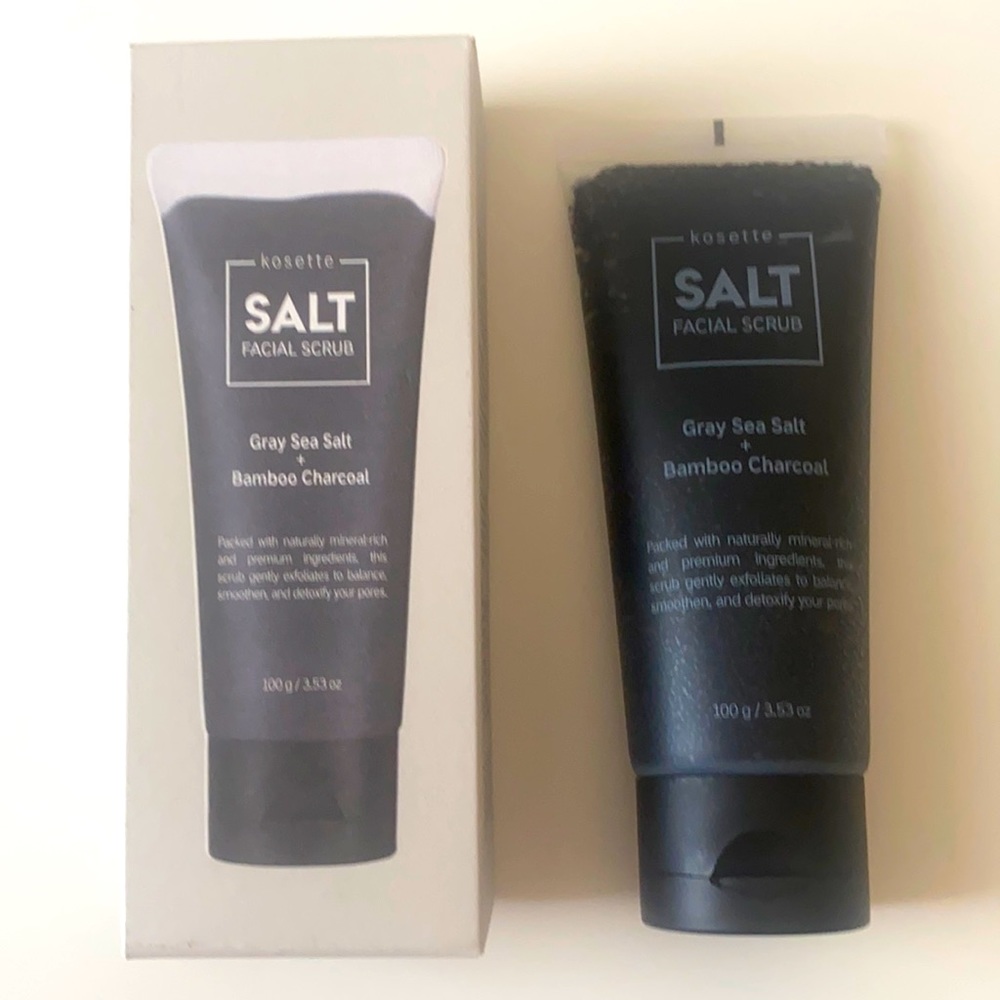kosette - Facial Scrub Grey Sea Salt + Bamboo Charcoal